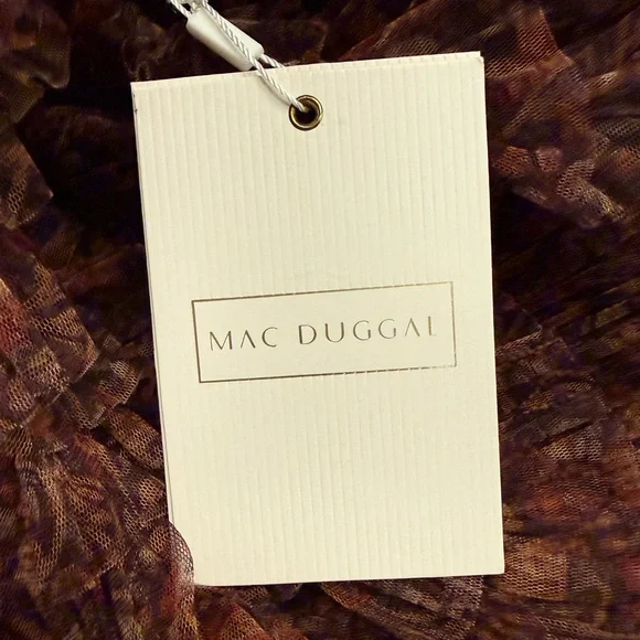 MAC DUGGAL women’s  Ruffled Tiered A-Line Evening Gown 8042 - Picture 11 of 13